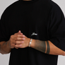 SikSilk - Black Graphic T-Shirt